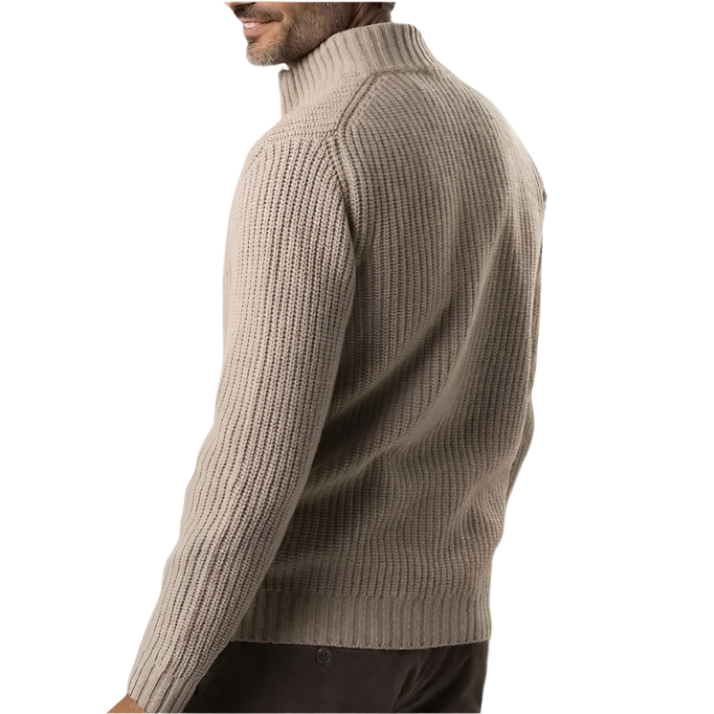 The Windsor Knitted Zip Up Cardigan-The British Gentlemen
