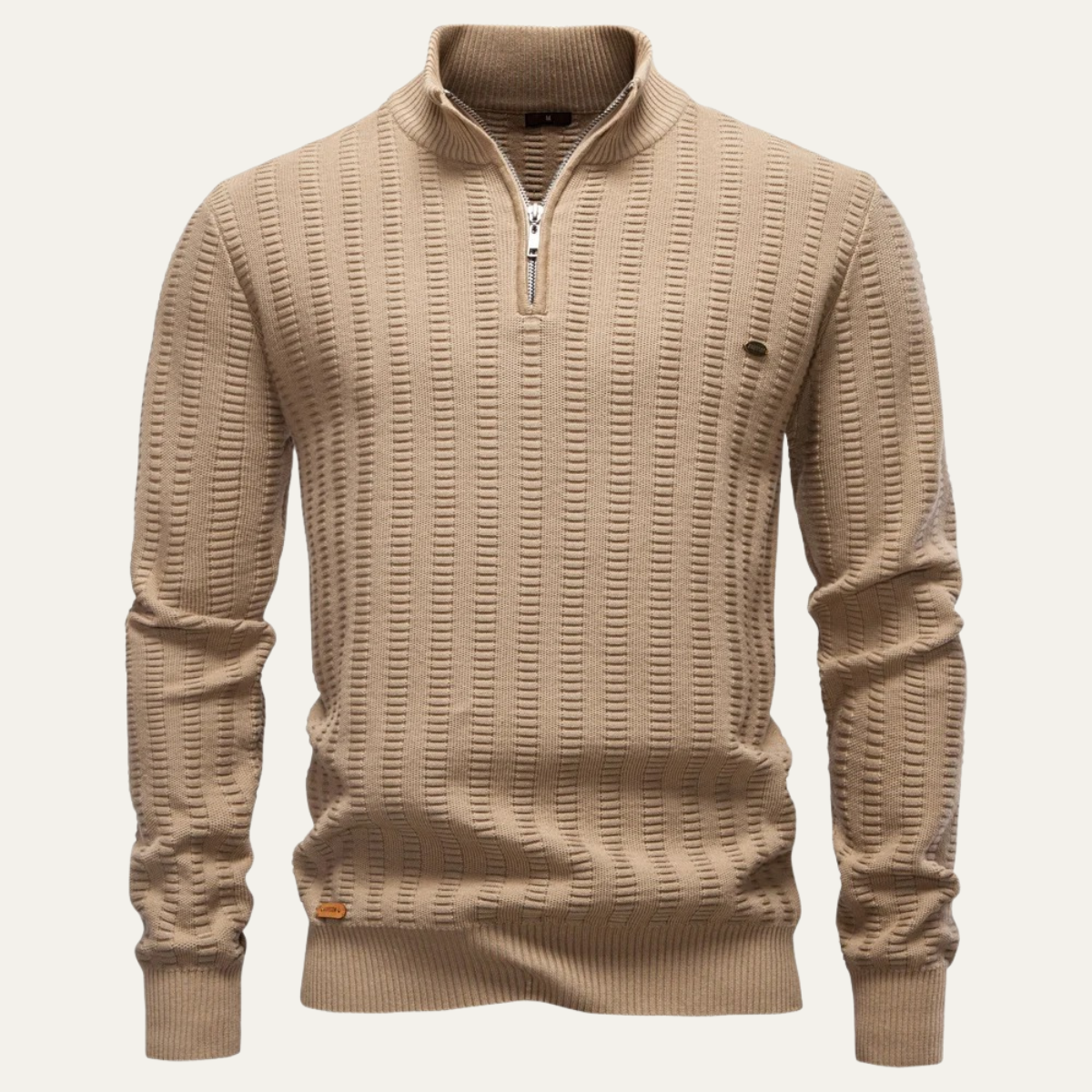 The Cotswold Men’s Half Zip Knit Winter Jumper