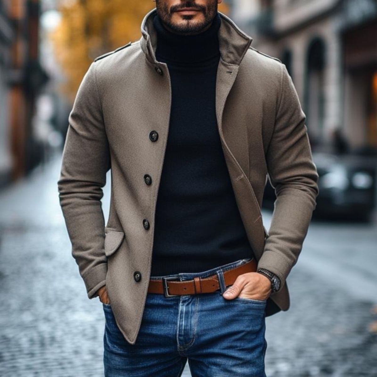 The Rome Wool Coat – Men’s Smart Tailored Overcoat