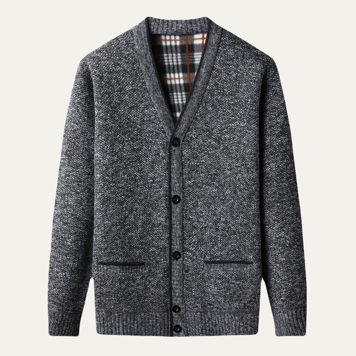 The Shanklin Men’s Casual Warm Button Front Cardigan