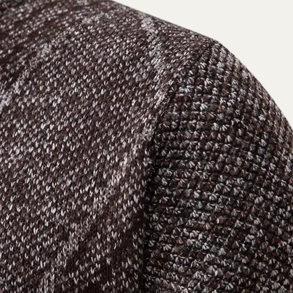 The Amalfi Men’s Knit Fleece Zip Cardigan with Diamond Pattern