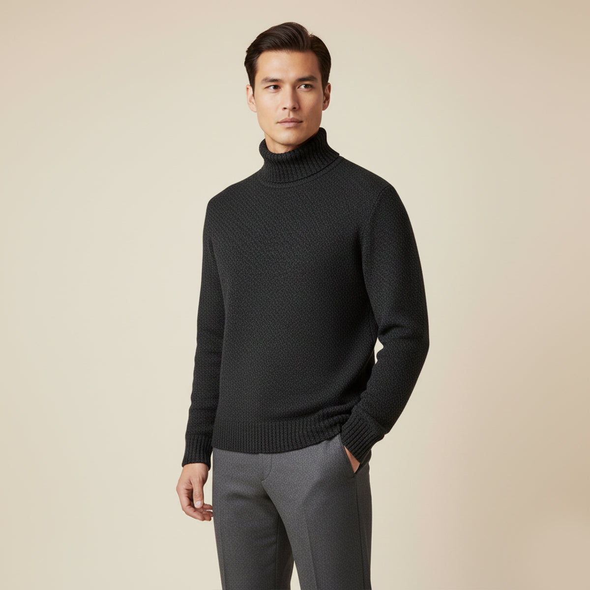 The Highclere Merino Turtleneck for Men