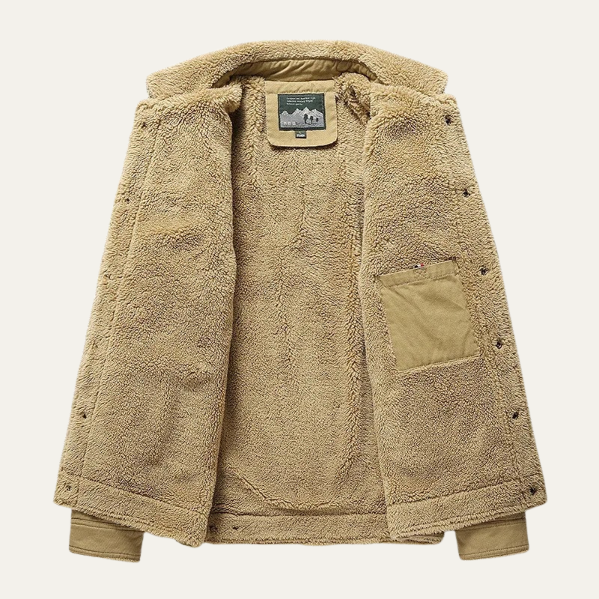 The Ravello Men’s Winter Windproof Sherpa Coat with Pockets