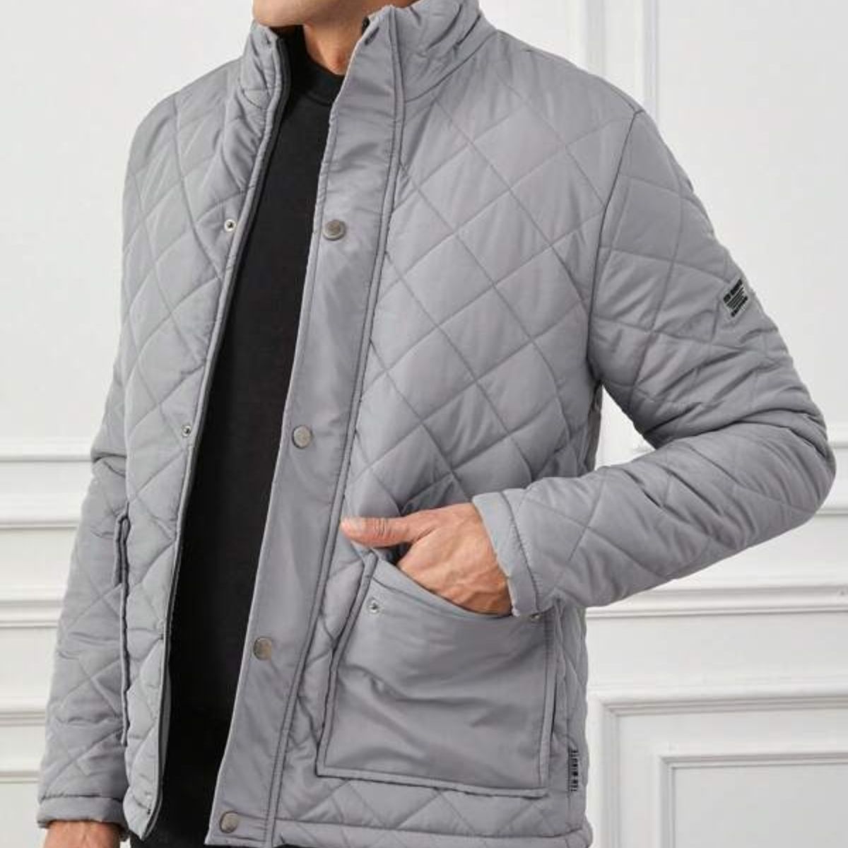 The Chester Black Quilted Jacket – Men’s Heritage Field Coat
