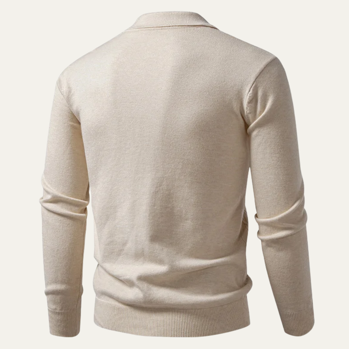 The Folkestone Men’s Trendy Buttoned Knit Polo Sweater