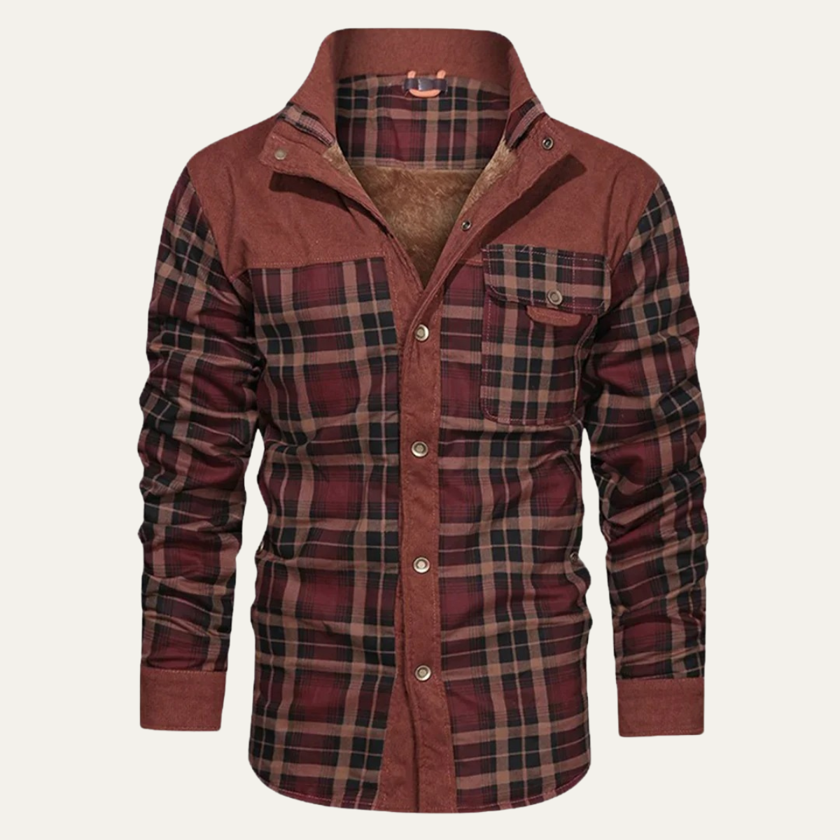The Gallipoli Men’s Warm Winter Plaid Check Jacket