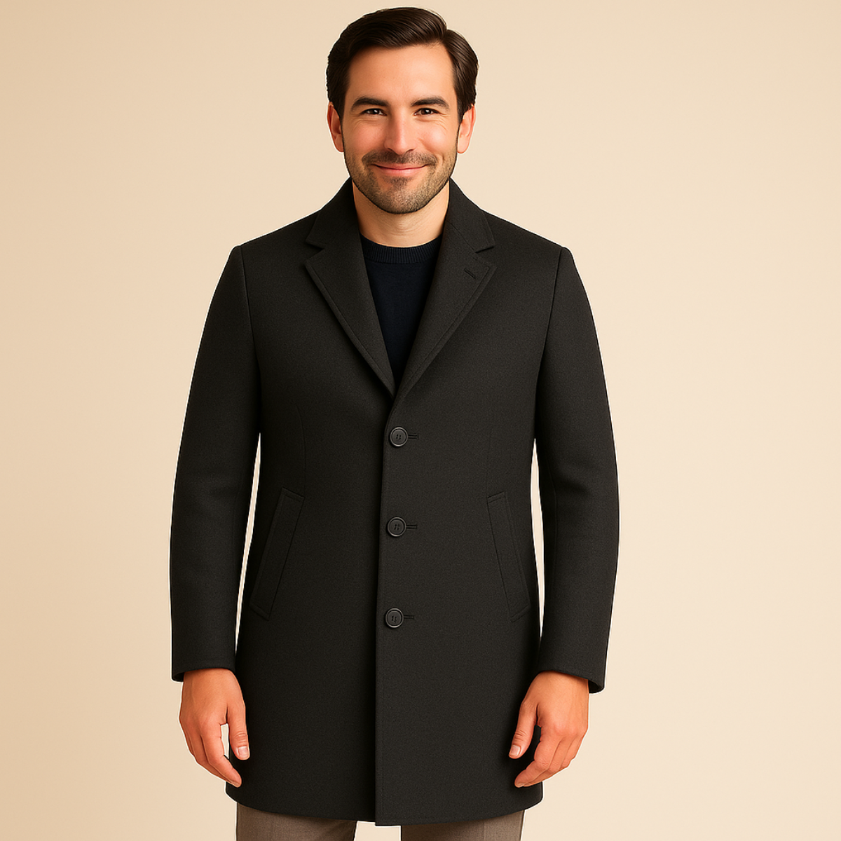 The Langley Mid Length Coat for Men