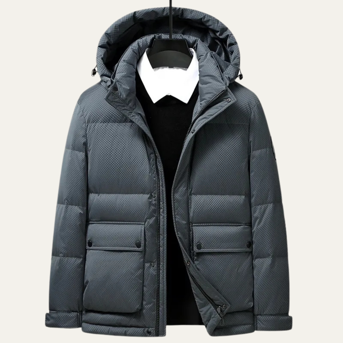 The Dunfermline Men’s Down Puffer Waterproof Hooded Jacket