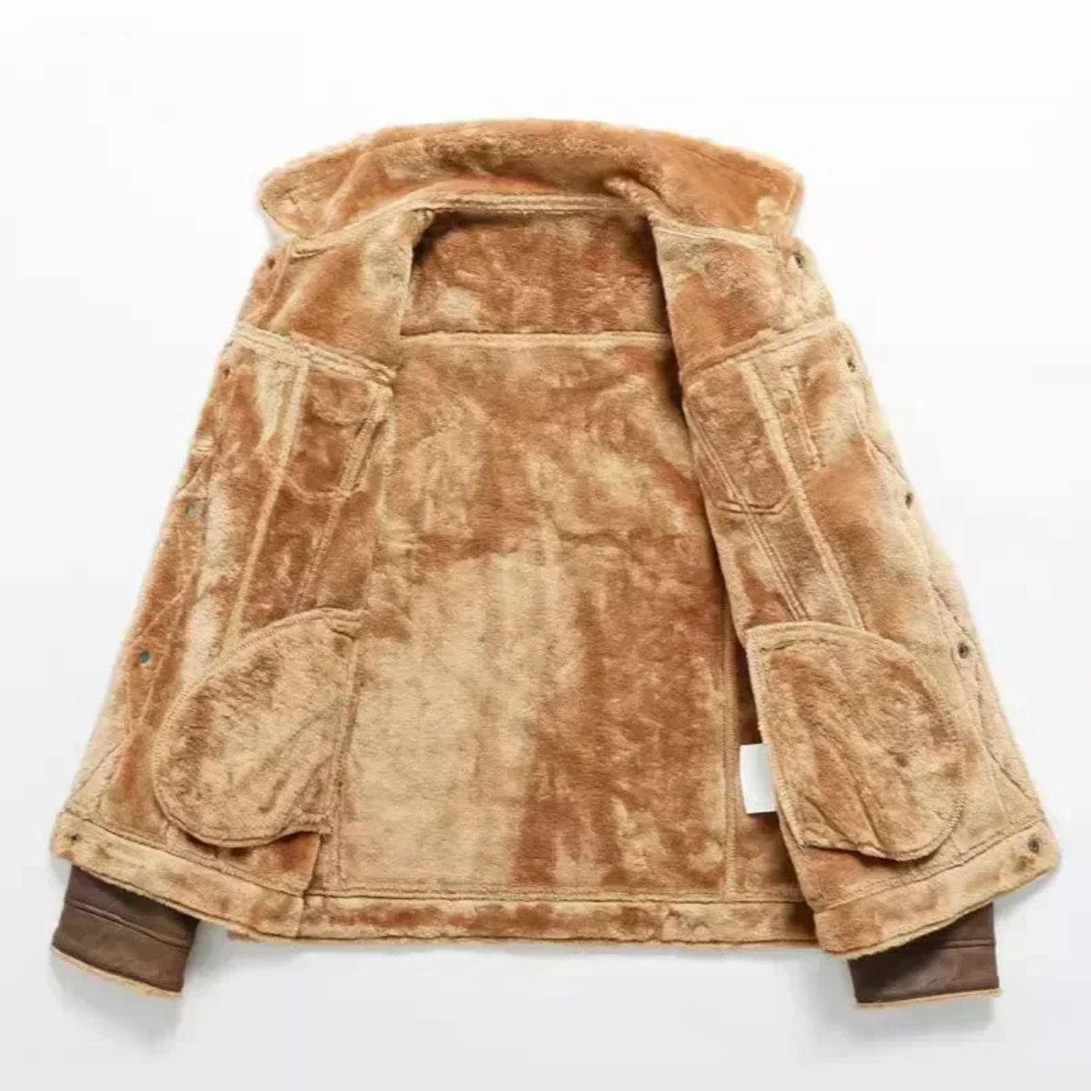 The Quebec Fleece Lined Suede Leather Jacket for Men