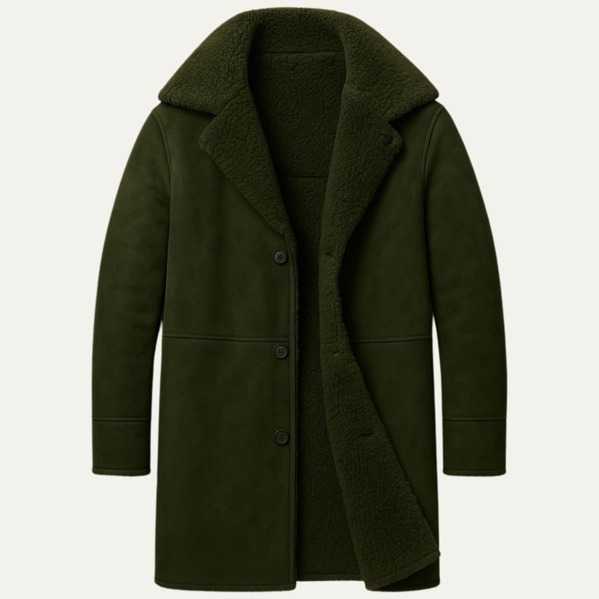 The Aspen Shearling Coat – Men’s Classic Winter Overcoat