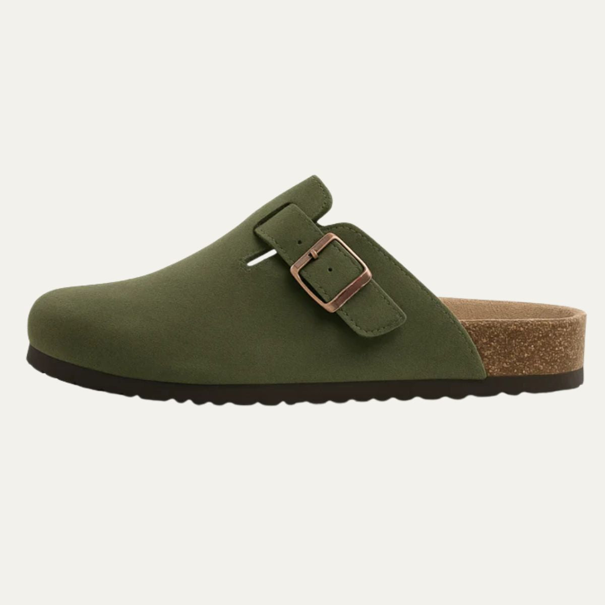 The Amalfi Green Suede Clogs for Men — Relaxed Old Money Style