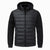 The Zurich Men's Black Hooded Puffer Coat – Lightweight Quilted Winter Coat