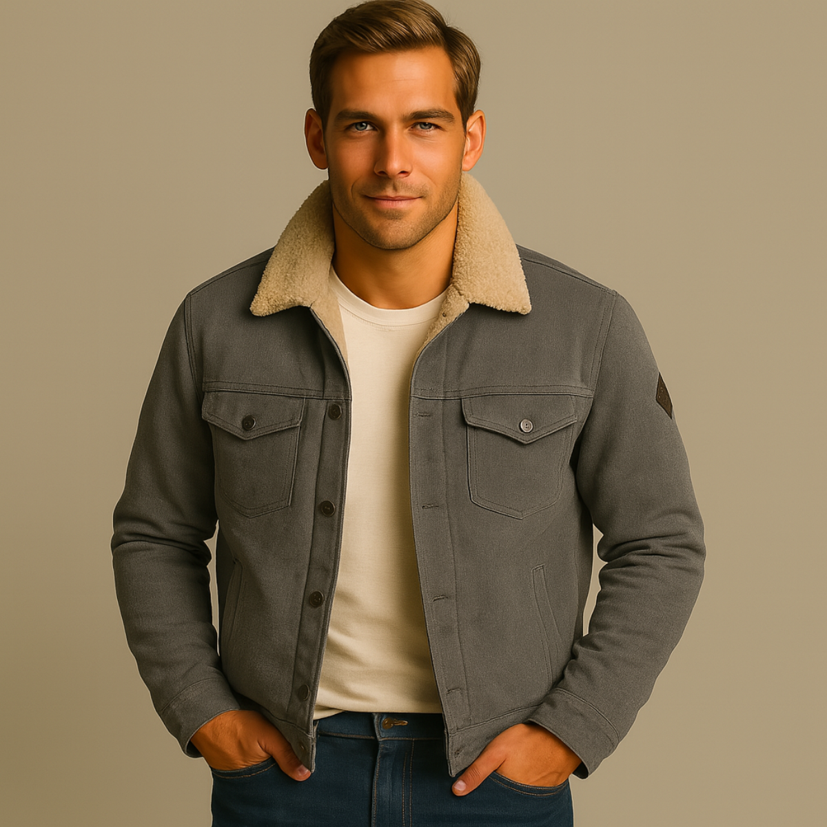 The Vancouver Men's Fleece Lined Outdoor Jacket - Modern & Warm