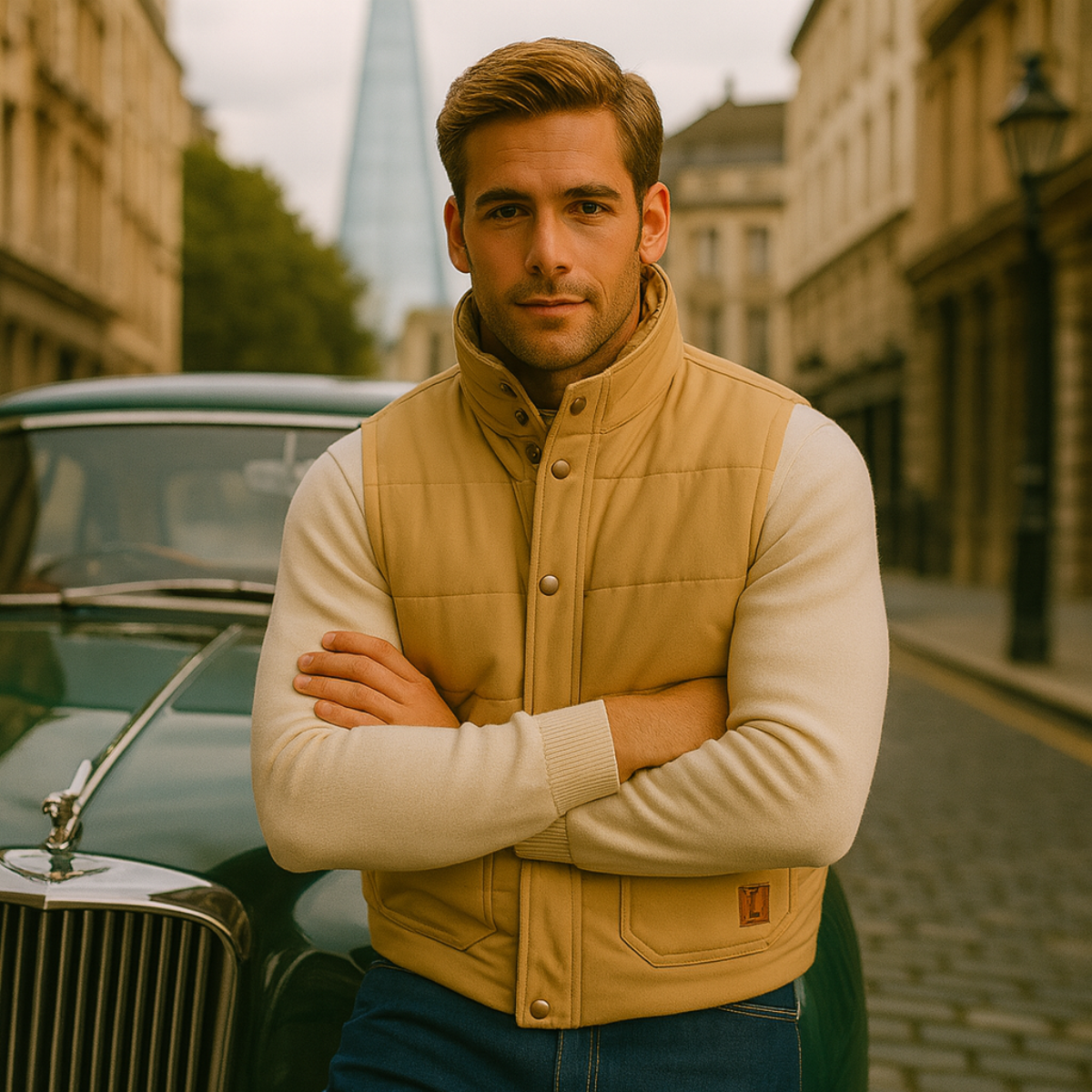 The Aspen Men's Warm Modern Fleece Lined Winter Gilet