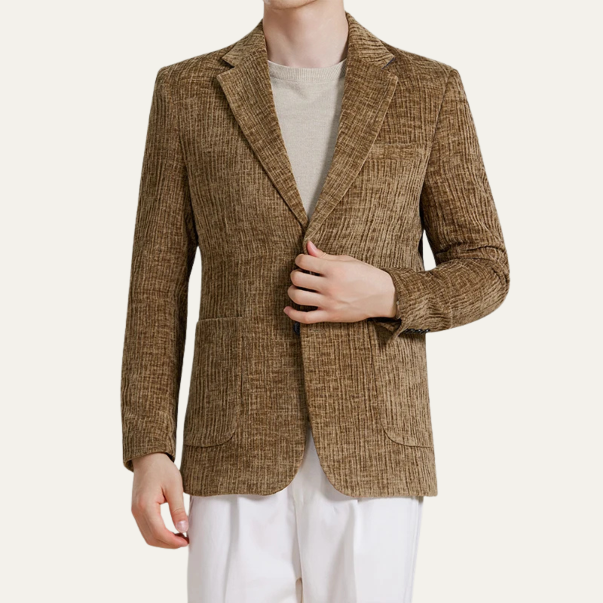 The Haddon Men’s Slim Fit Velvet Business Blazer Jacket