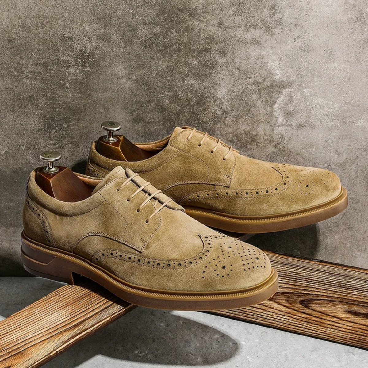 The Desenzano Men’s Suede Dress Shoe – Classic Casual Smart Shoe