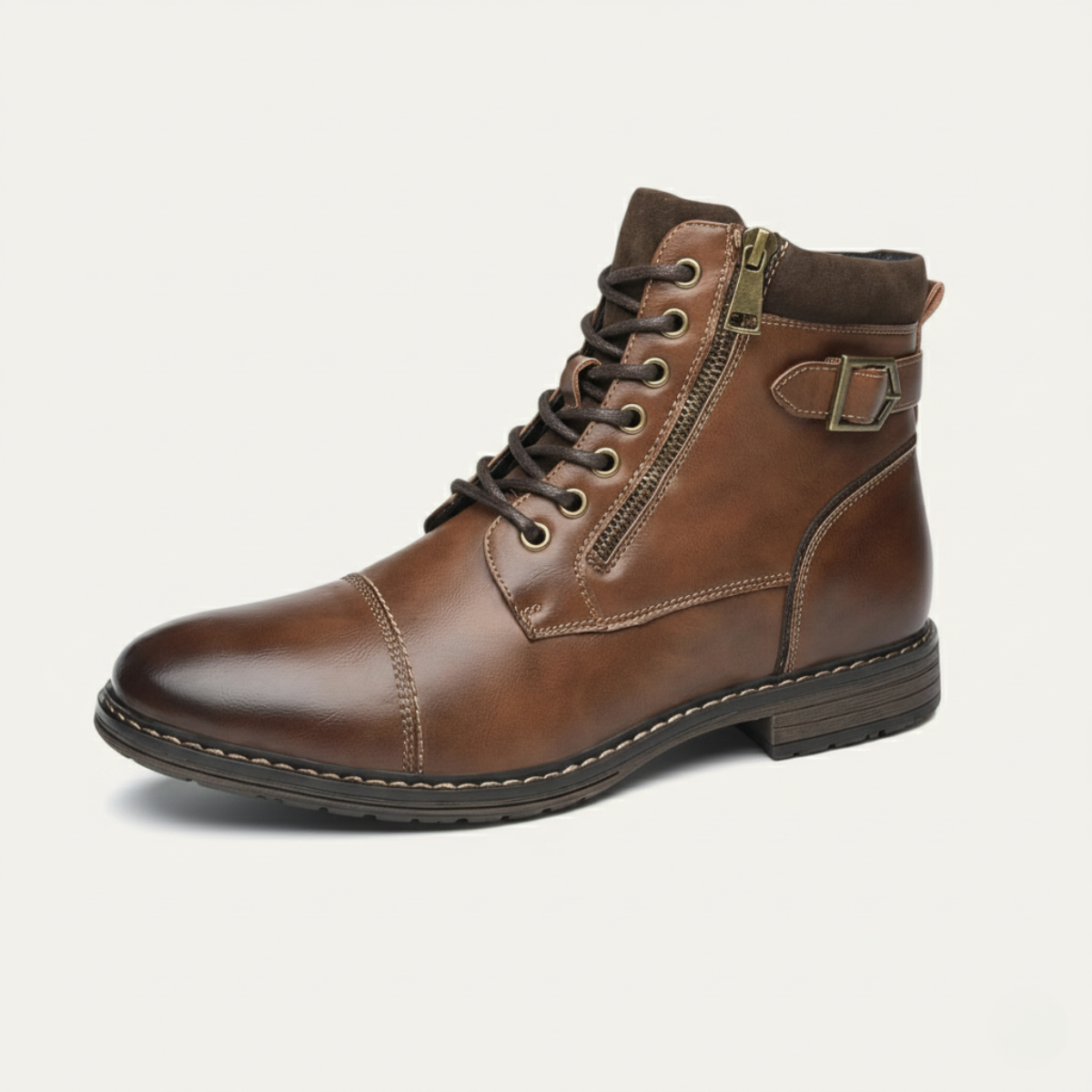 The Brescia Men’s Casual Vintage Leather Ankle Boots