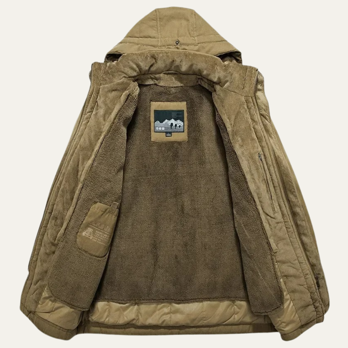 The Halstead Men’s Military Thermal Winter Hooded Jacket