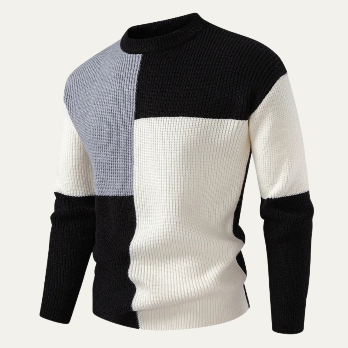 The Caldaro Men’s Warm Winter Colour Block Knit Jumper