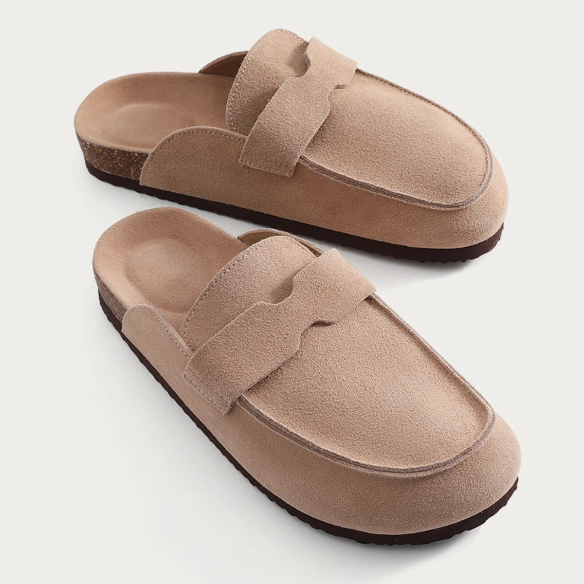 The Lavenham Men's Suede Slip On Trendy Moccasin Slipper