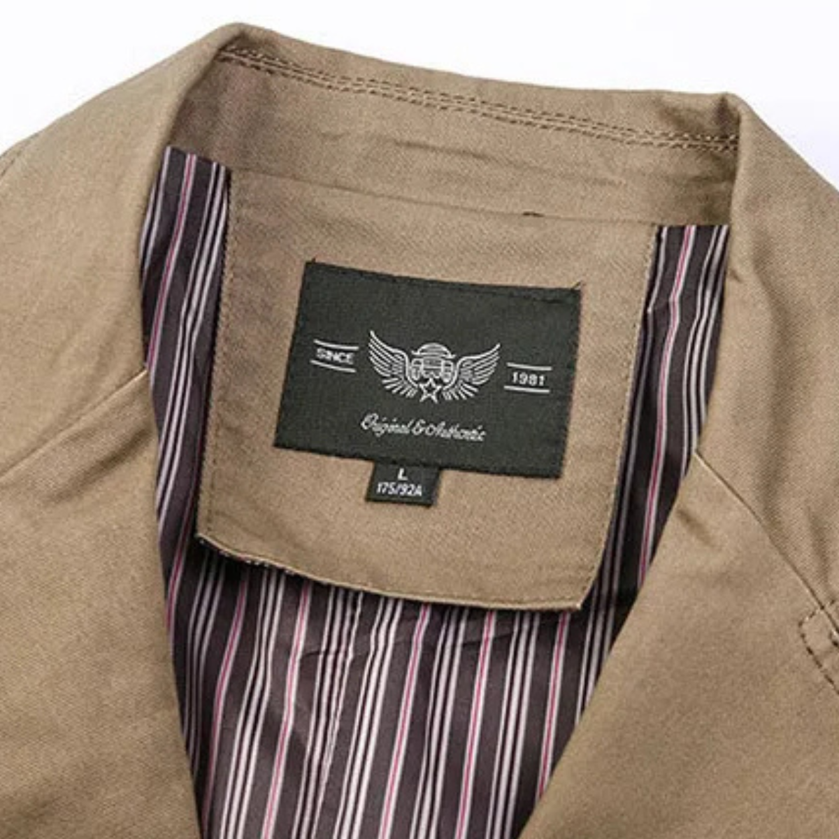 The San Gimignano  Men's Khaki Light Weight Cotton Blazer Jacket