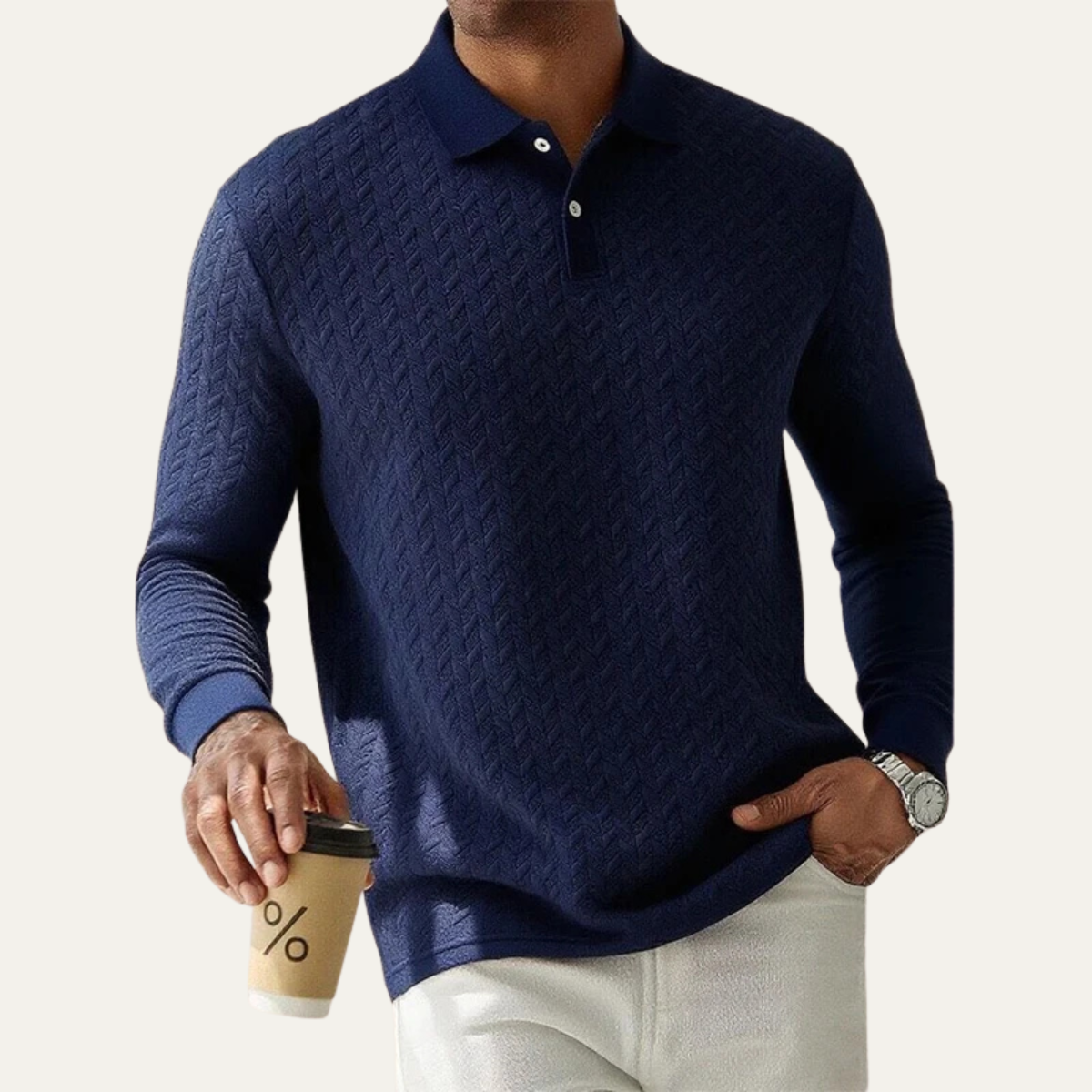 The Fort William Men's Business Knit Polo Jumper