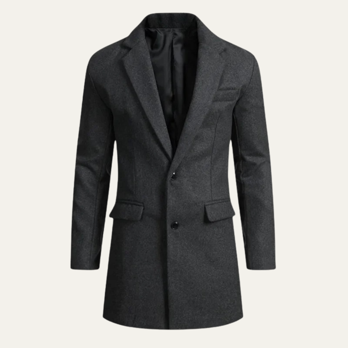The Orkney Men's Smart Casual Winter Wool Blend Overcoat