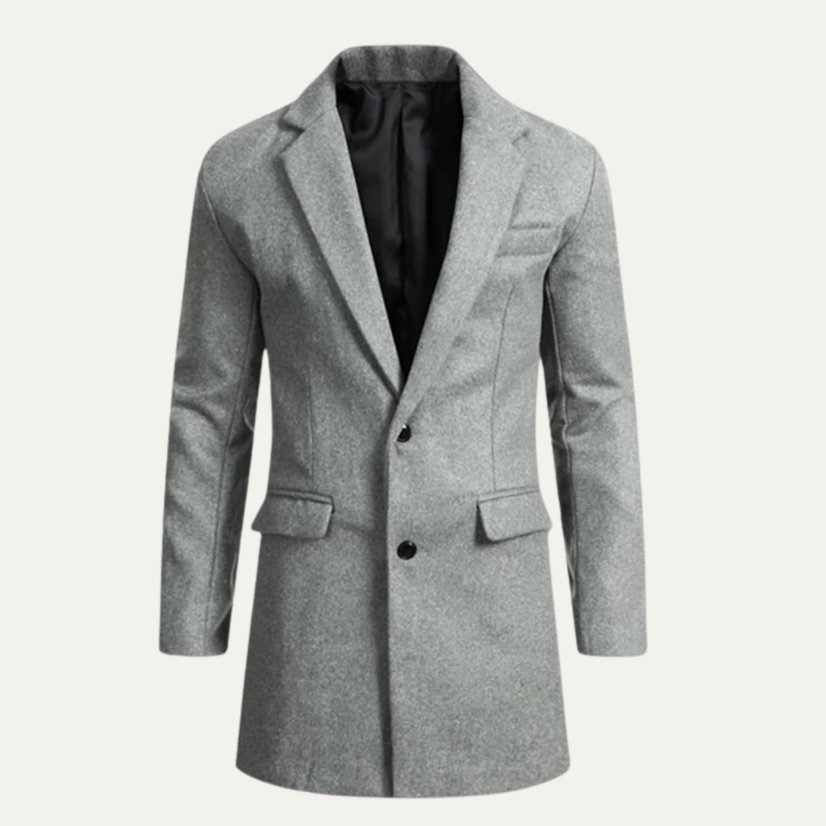 The Orkney Men's Smart Casual Winter Wool Blend Overcoat