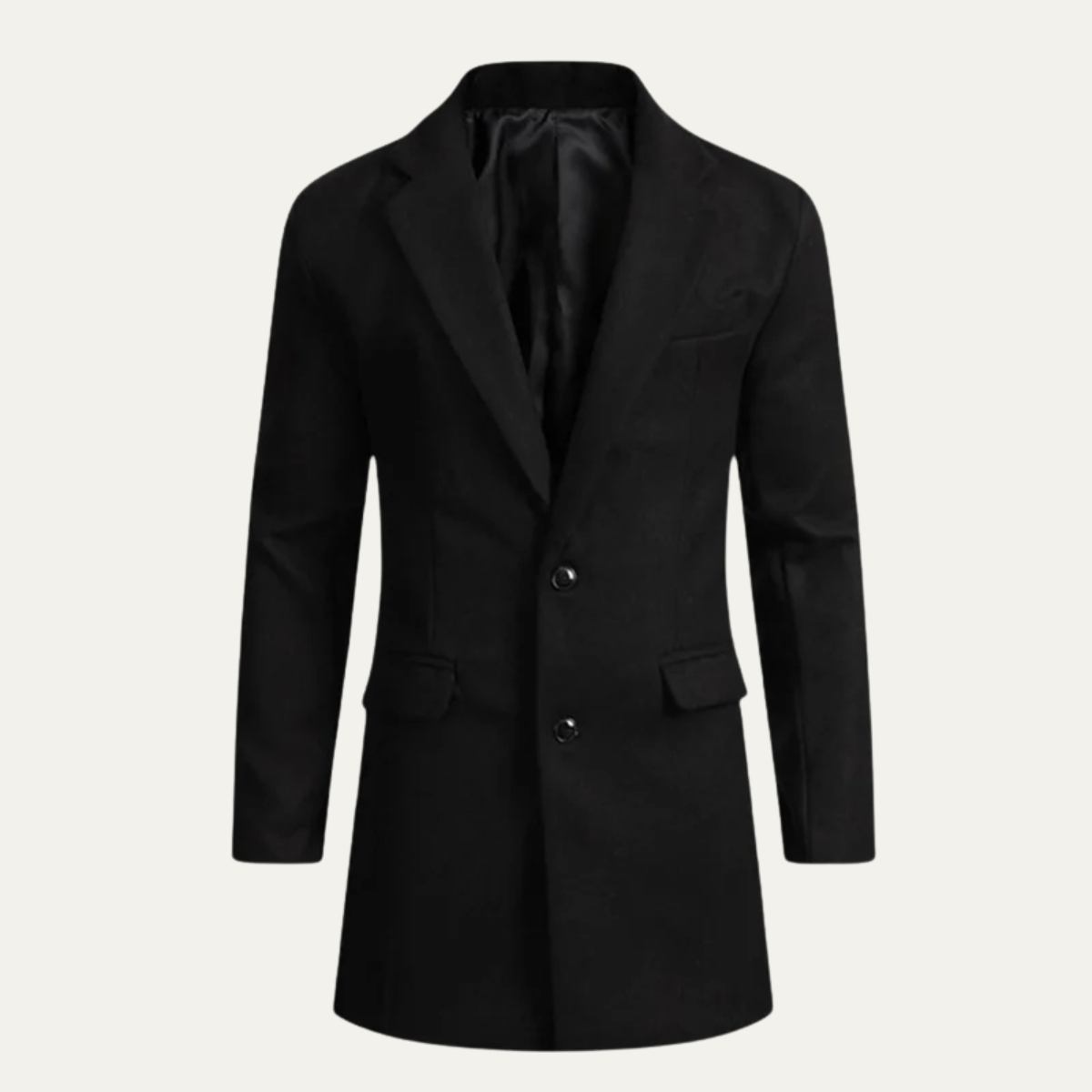 The Orkney Men's Smart Casual Winter Wool Blend Overcoat