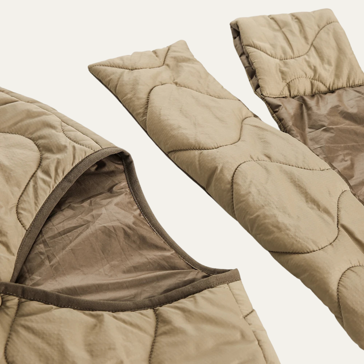 The Brunico Men's Embroidered Quilted Padded Jacket