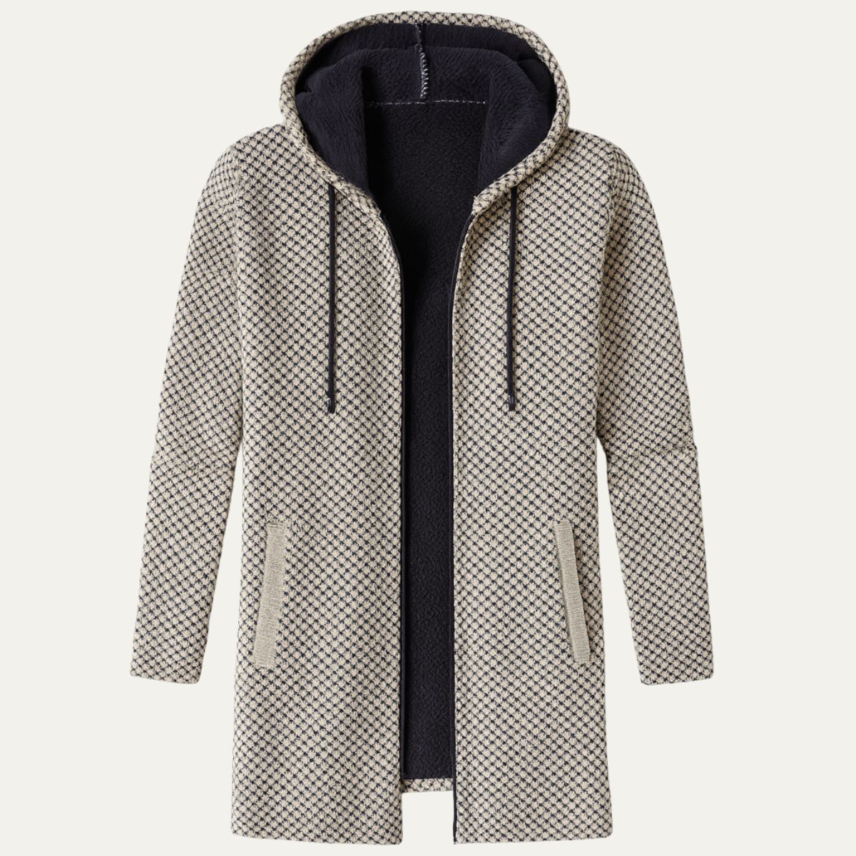 The Copenhagen Hooded Knit Cardigan – Men’s Longline Casual Coat