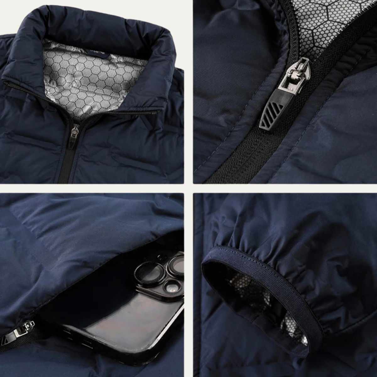 The Ischia Men’s Warm Winter Quilted Puffer Jacket