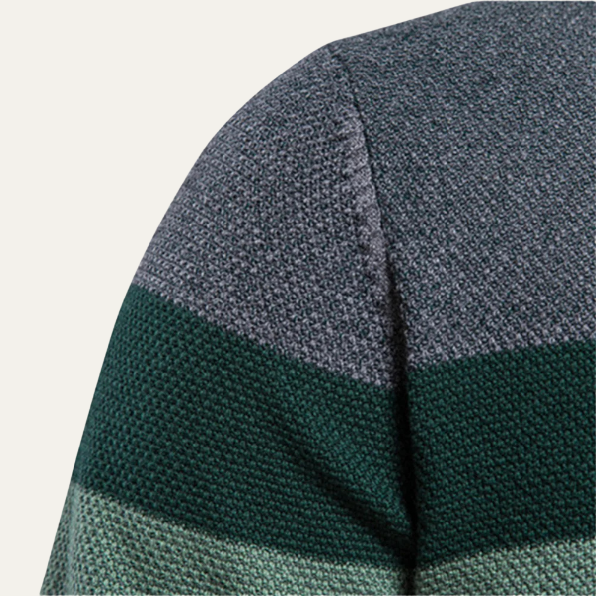 The Richmond Men’s Casual Spliced Cotton Knit Crew Neck Jumper