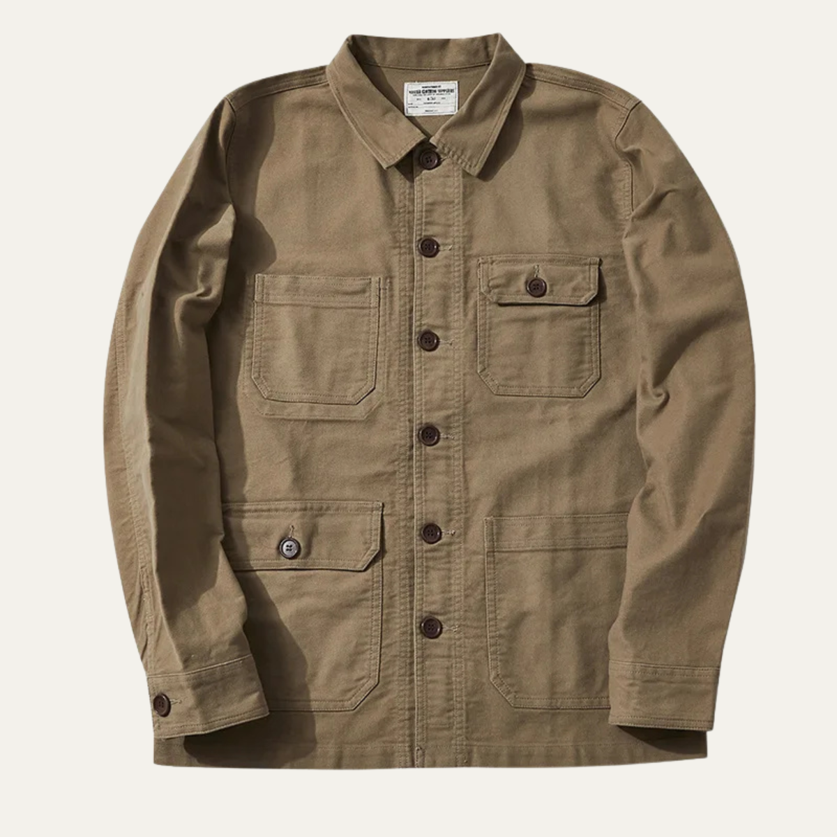The Orbetello Men's Heavy Cotton Workwear Jacket with Multi Pockets