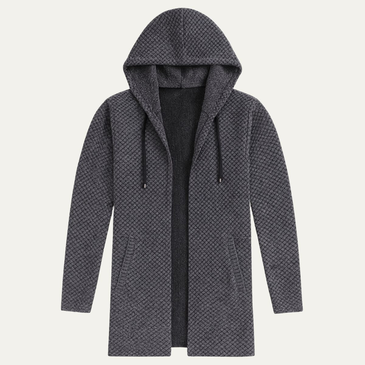 The Copenhagen Hooded Knit Cardigan – Men’s Longline Casual Coat