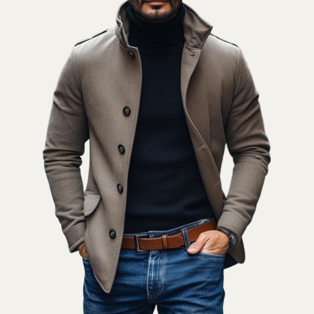 The Rome Wool Coat – Men’s Smart Tailored Overcoat