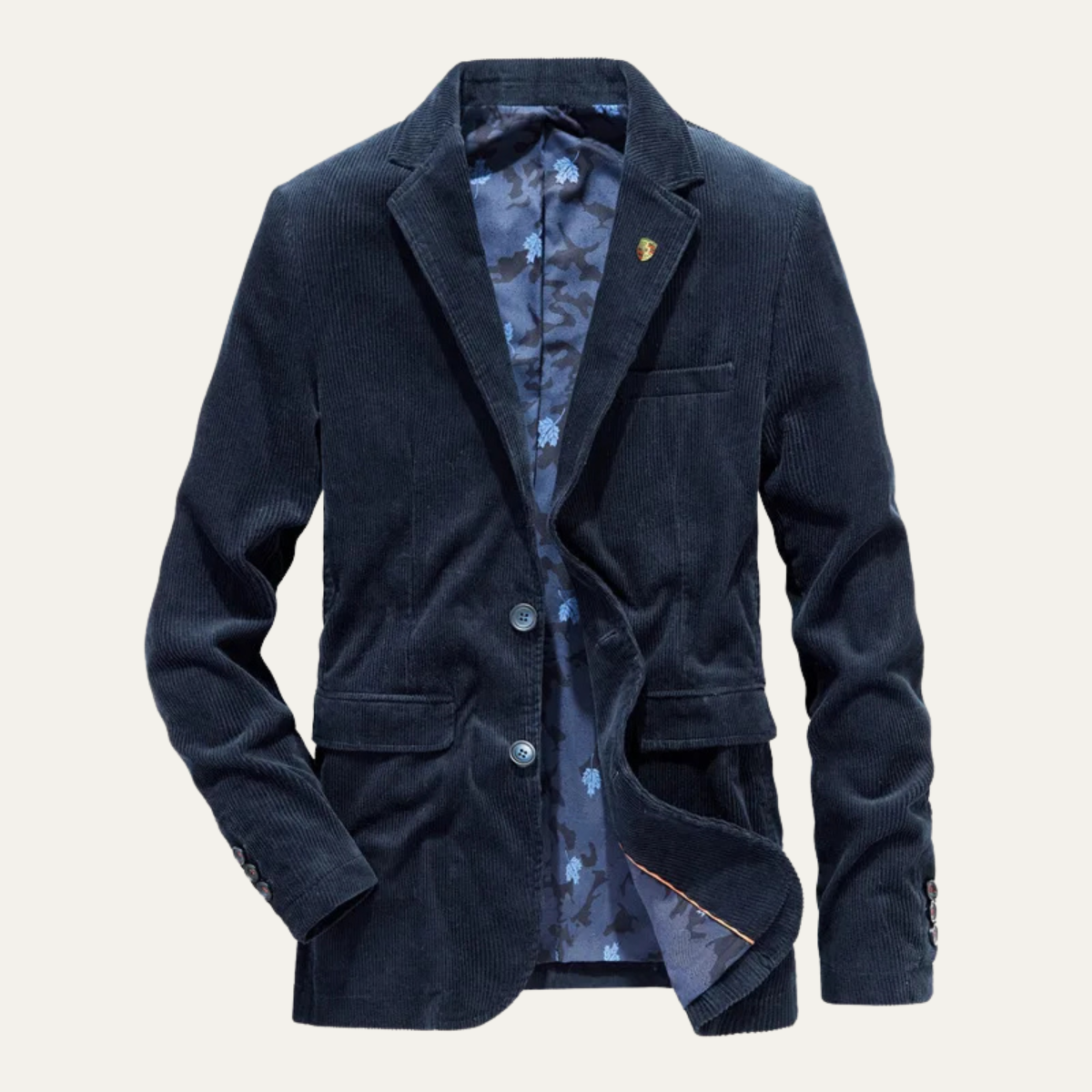 The Wadhurst Men’s Corduroy Casual Singel Breasted Blazer Jacket