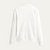 The Cookham Men's White Ribbed Crew Neck Jumper