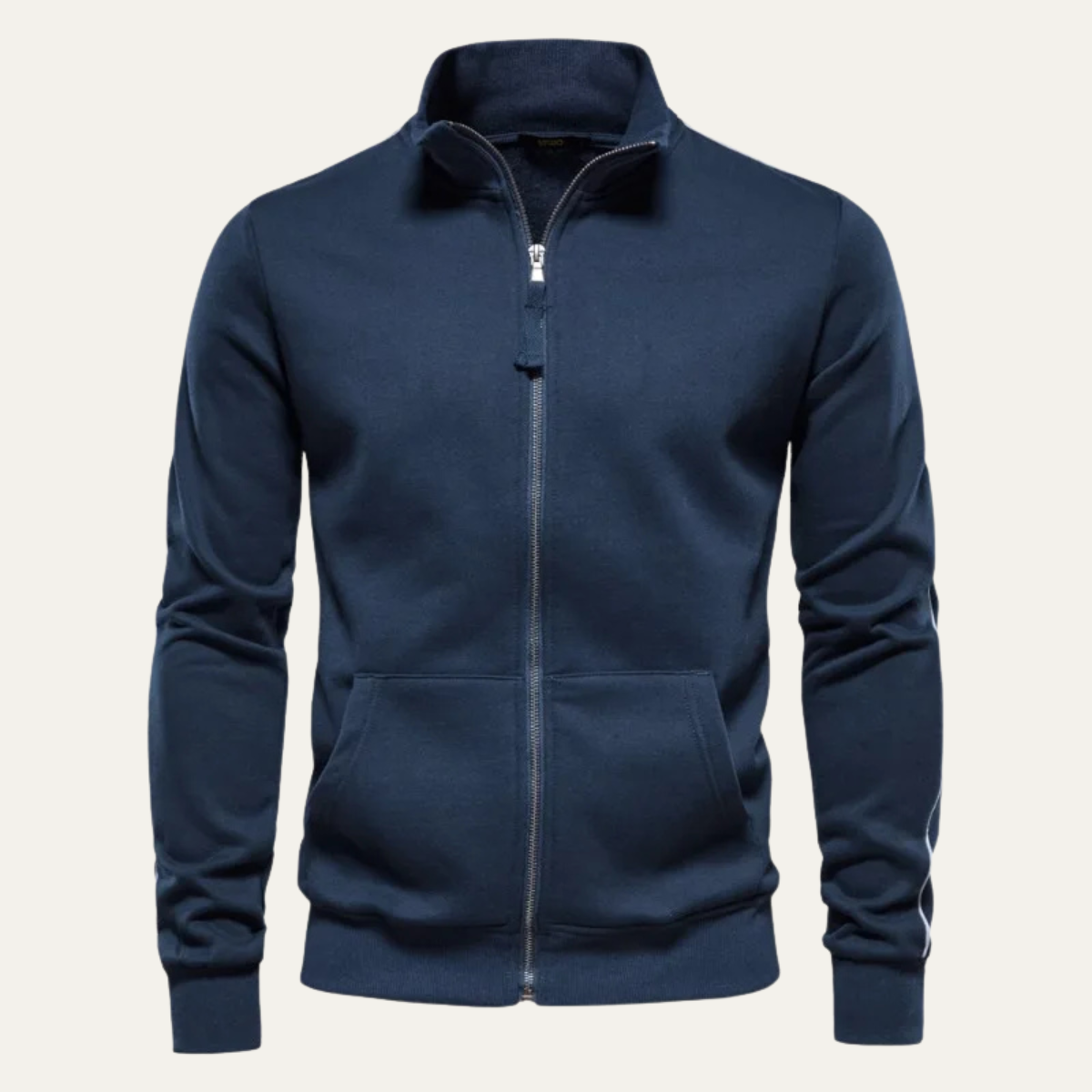 The Linosa Men's Zip Up Slim Fit Cotton Casual Jacket