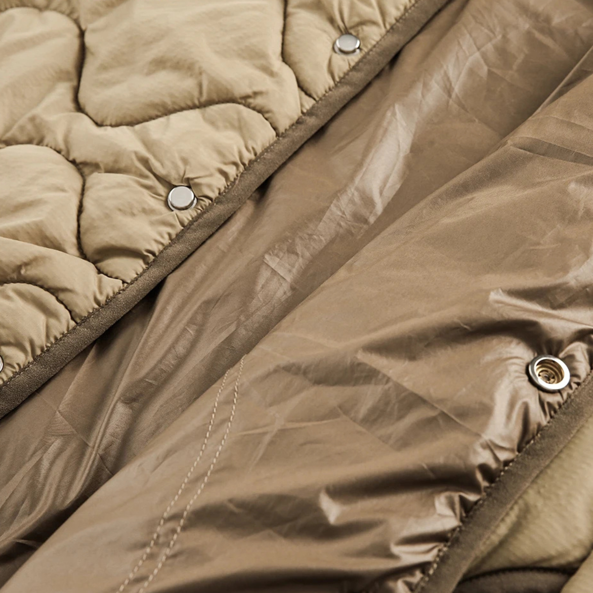 The Brunico Men's Embroidered Quilted Padded Jacket