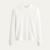 The Cookham Men's White Ribbed Crew Neck Jumper