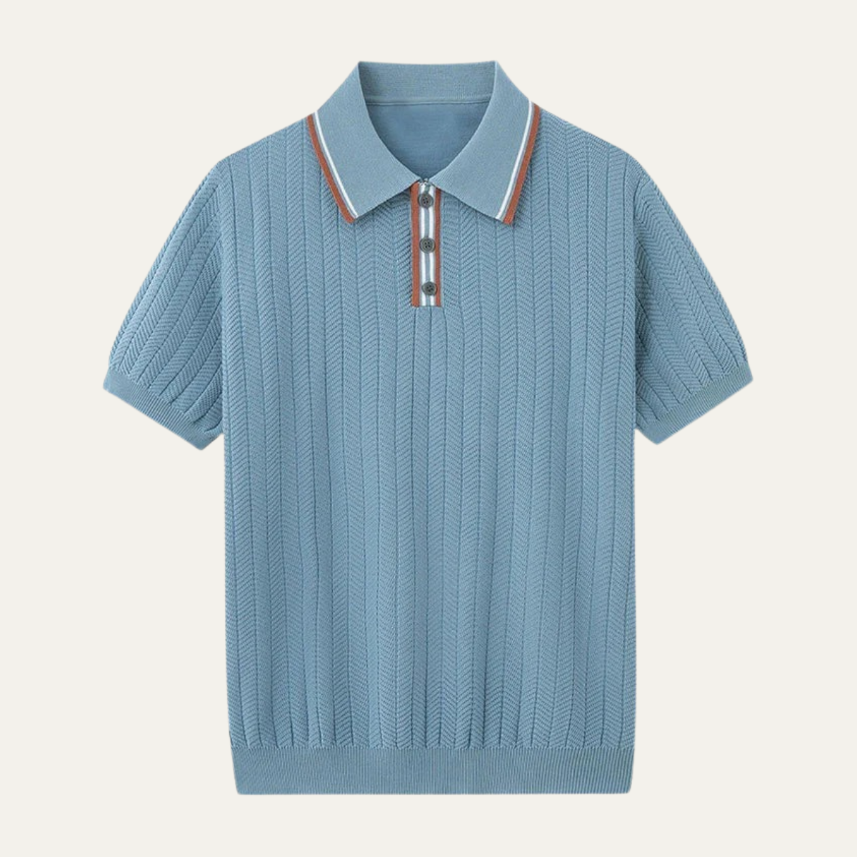 The Capri Luxury Cotton Silk Knit Polo Shirt for Men