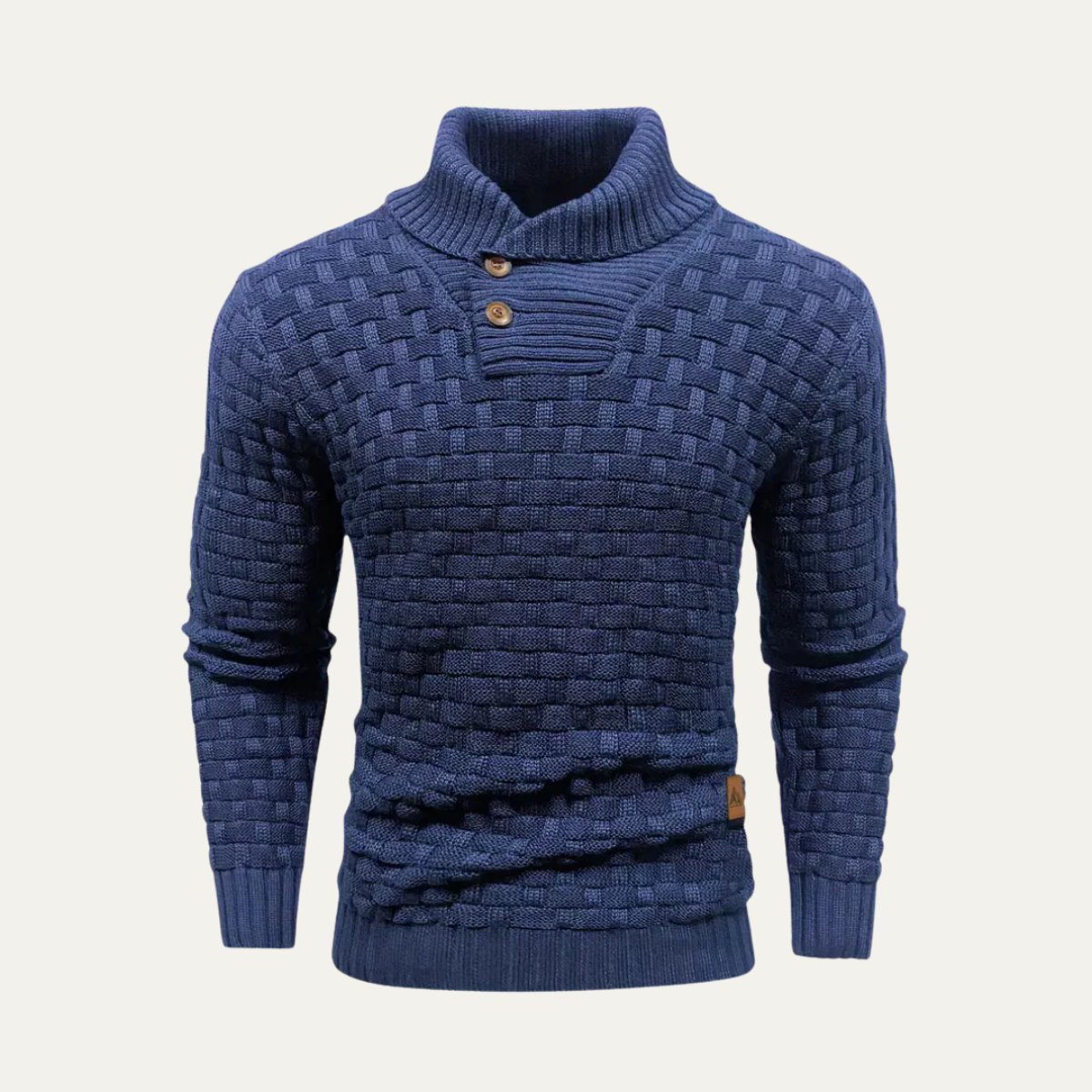 The Brighton Men’s Chunky Knit Jumper with Buttons