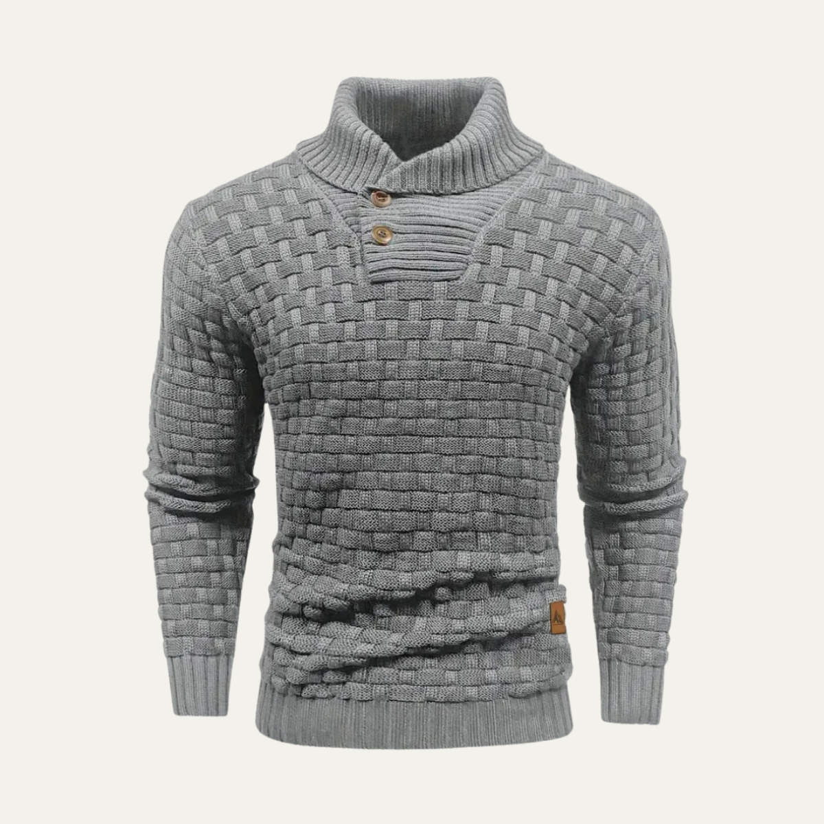The Brighton Men’s Chunky Knit Jumper with Buttons