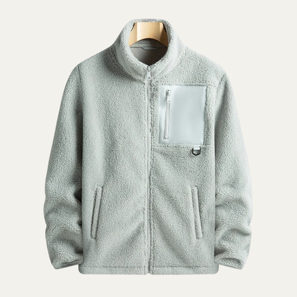 The Merano Men's Warm Polar Zip Up Fleece Jacket with Stand Collar