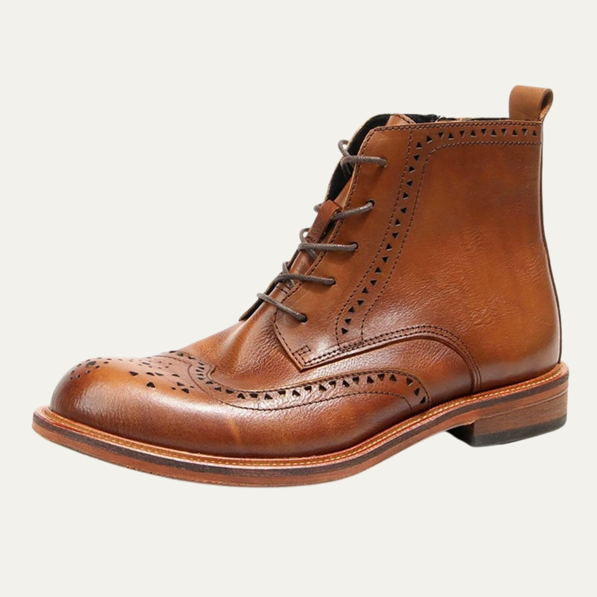 The St Davids Men's Leather Retro Casual Lace Up Boots