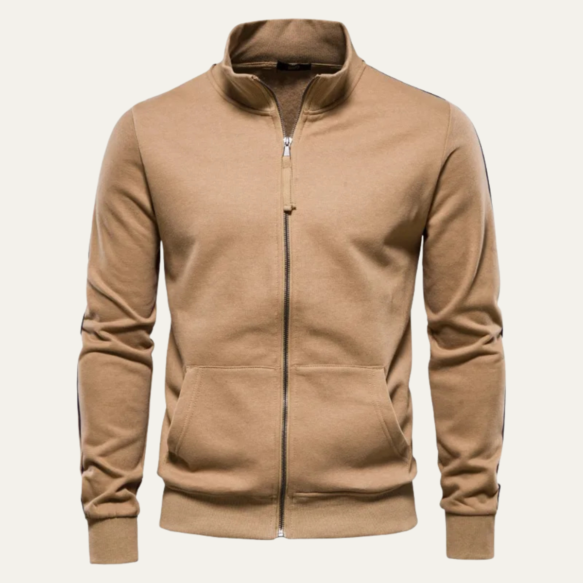 The Linosa Men's Zip Up Slim Fit Cotton Casual Jacket