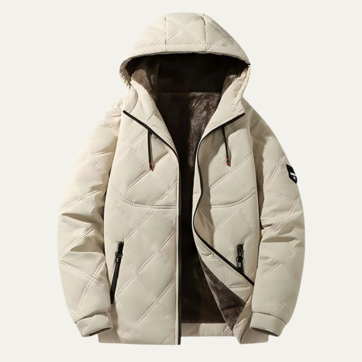 The Greenock Men's Warm Winter Quilted Jacket with Fleece Lining