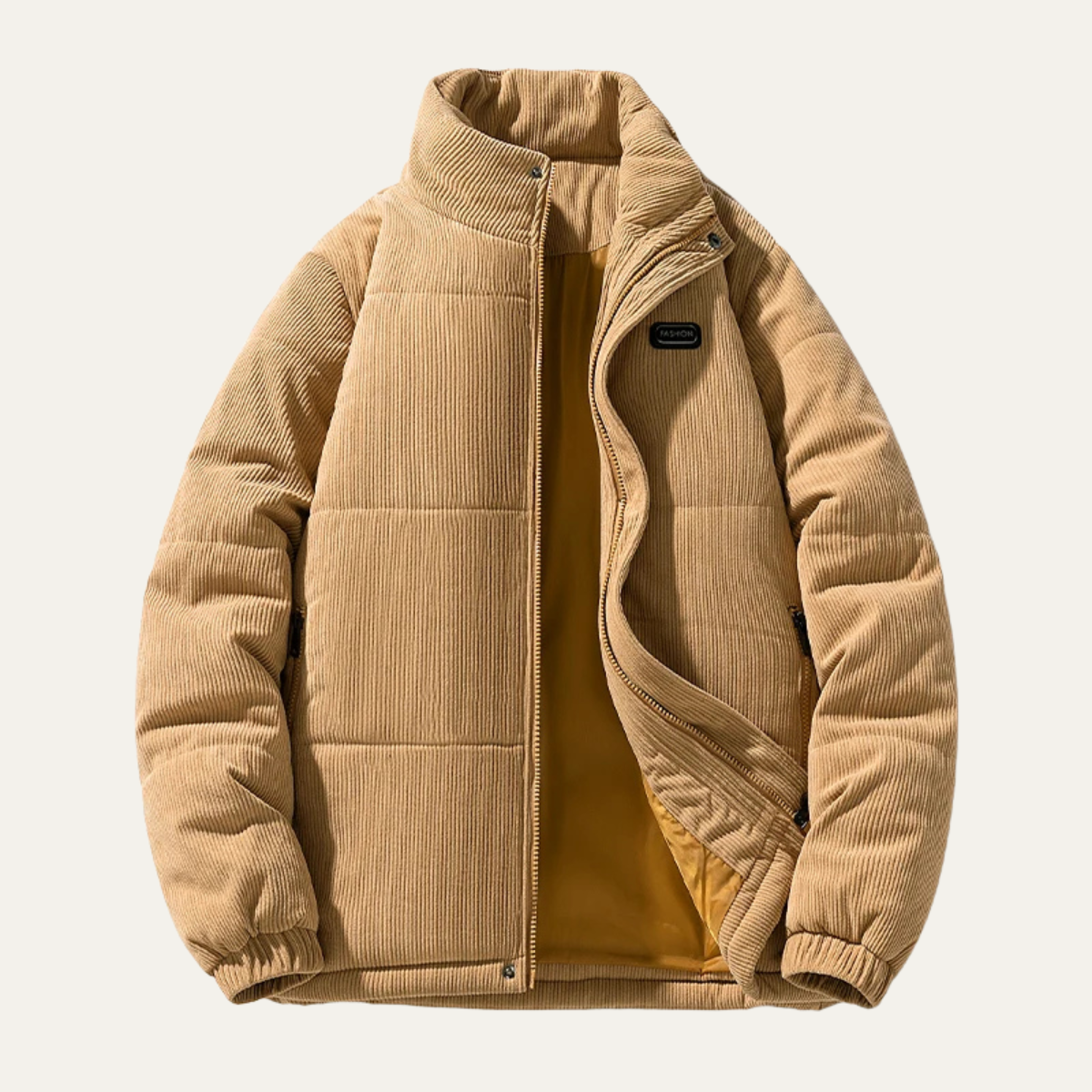 The Bolzano Men's Warm Padded Winte Corduroy Puffer Jacket