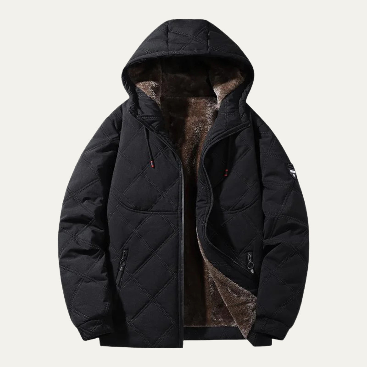 The Coatbridge Men's Winter Quilted Jacket with Fleece Lining